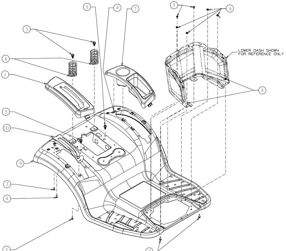 Fender Diagram and Parts List for XT1-LT50KH (13AQA1TLB10)(2023) Cub Cadet Lawn Tractor